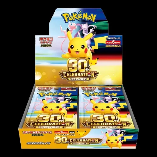 Pokémon 30th Anniversary Celebration M6a – Japanisches Booster Display