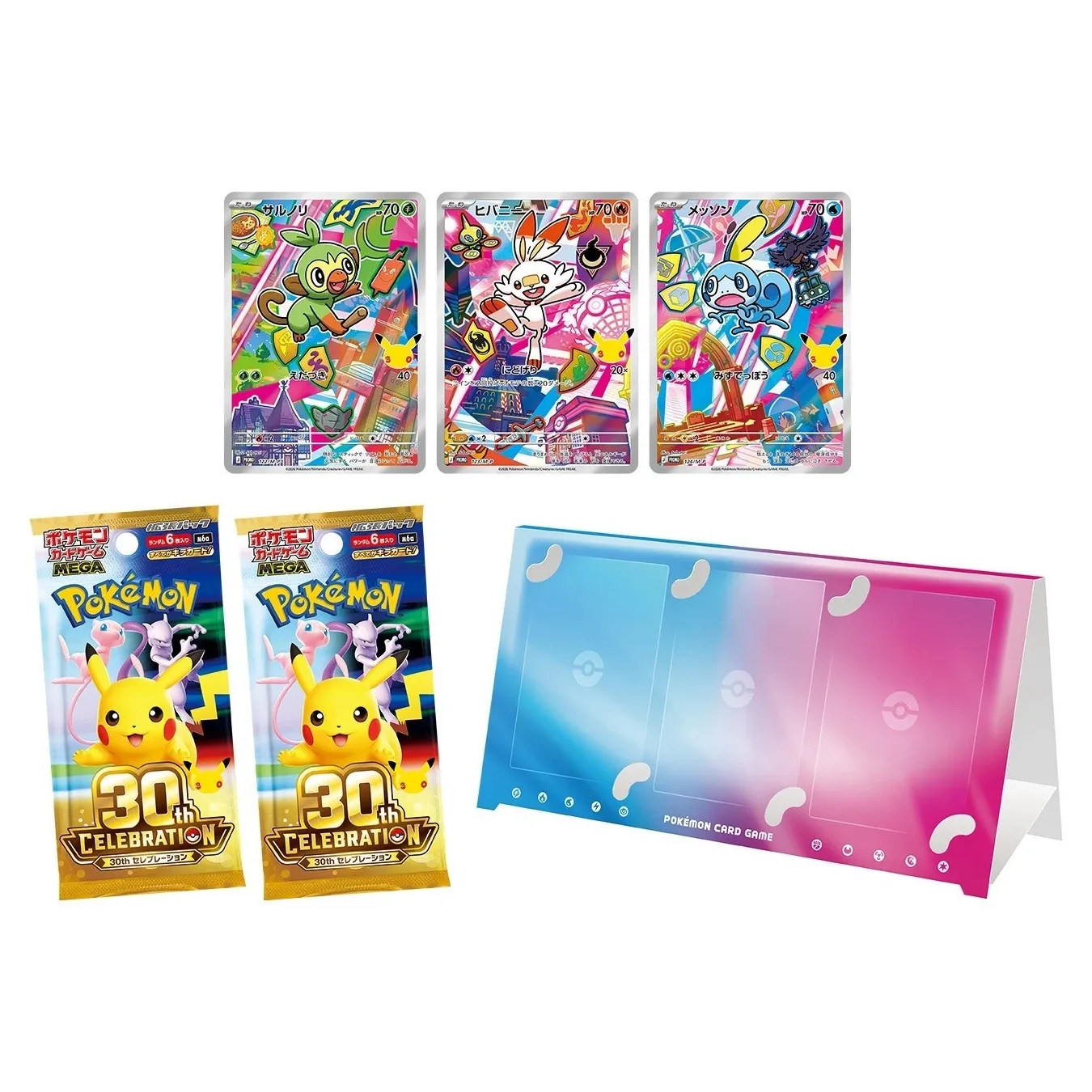 Pokémon TCG MEGA 30th Celebration – Japanisches Komplettset mit 9 Sets (Vorverkauf)