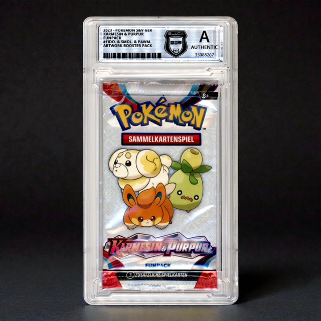 Limited* Pokemon Karmesin FUNPACK Booster Pack inkl. Grading Authentic