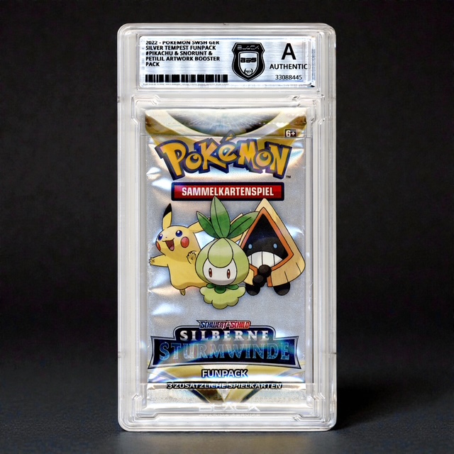 Limited* Pokemon Silberne Sturmwinde FUNPACK Booster Pack inkl. Grading Authentic