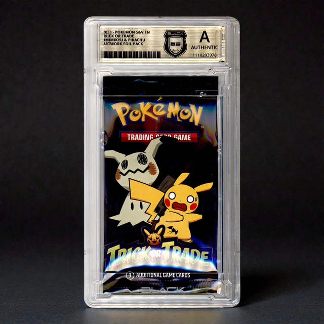 Limited* Pokemon Trick Or Trade 2023 Booster Pack inkl. Grading Authentic