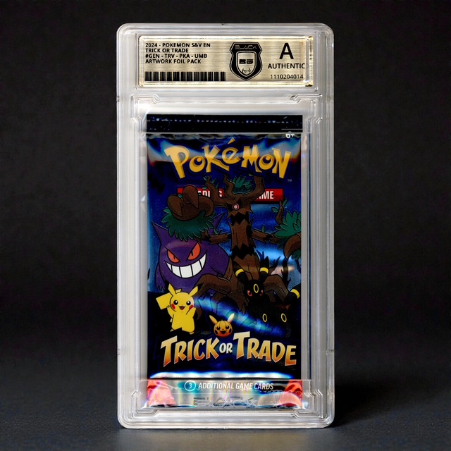 Limited* Pokemon Trick Or Trade 2024 Booster Pack inkl. Grading Authentic