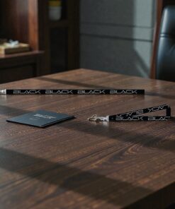 Black Lanyard Schlüsselanhänger 38cm